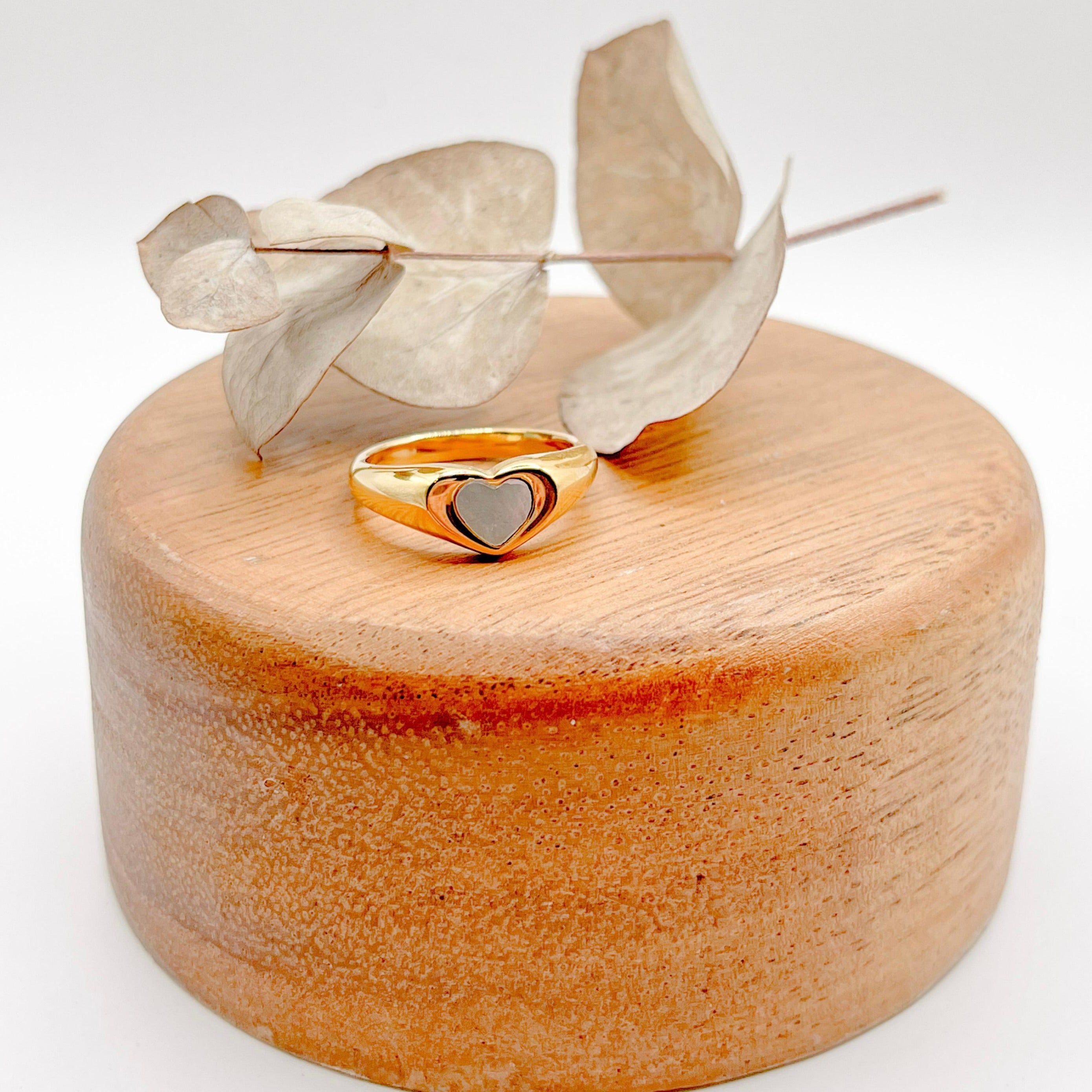 Perlen Herz Ring